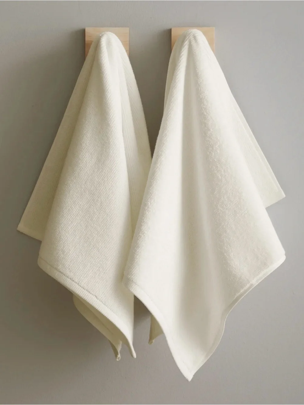 Turkish Ribbed Quick Dry Bath Towel Bundle Color: Ivory